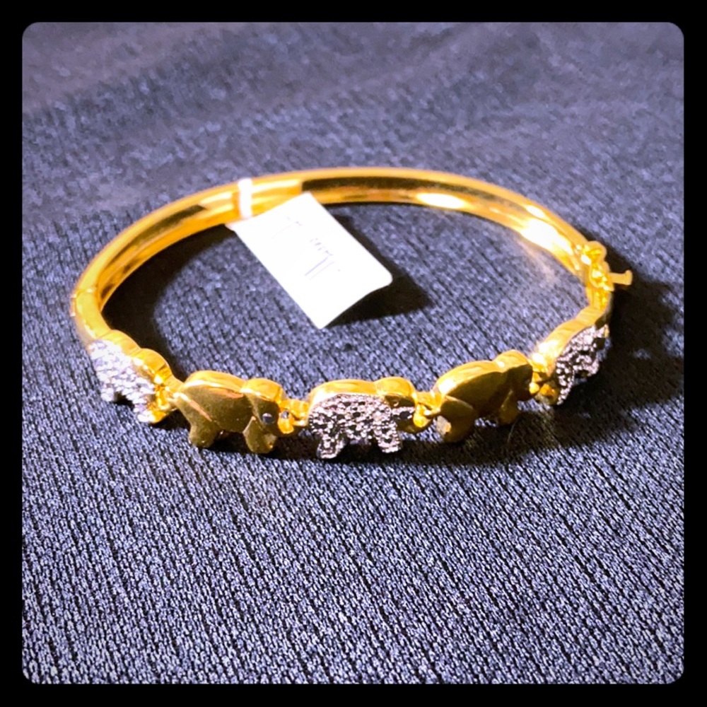 Gold Elephant Bracelet
